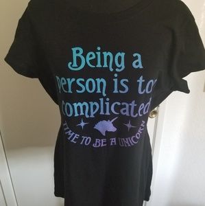NWOT Plus Size Unicorn T-Shirt XXL/19